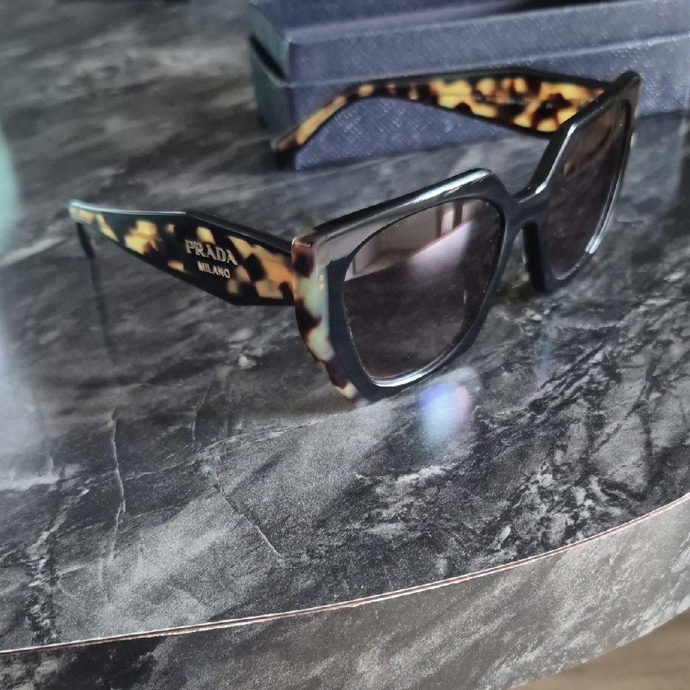 Prada Black and Tortoise Sunglasses